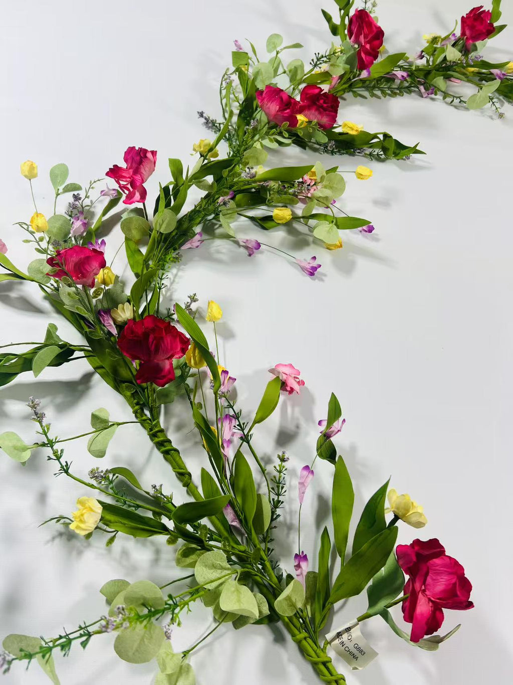 Floral Garland: Rose & Chrysanthemum Spring Decor (5ft)