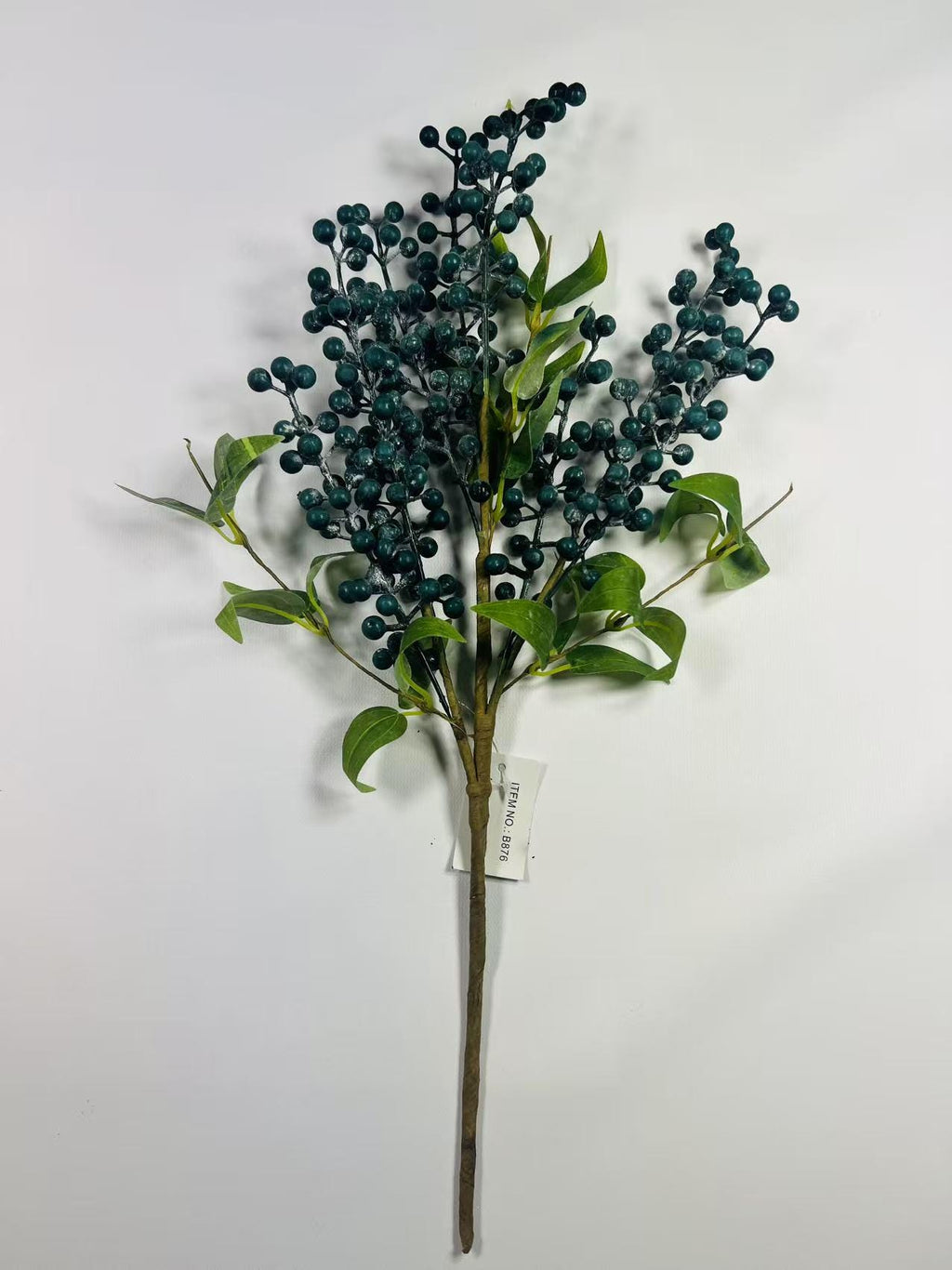 Artificial Blueberry Stem: 24" Faux Berry Floral Pick