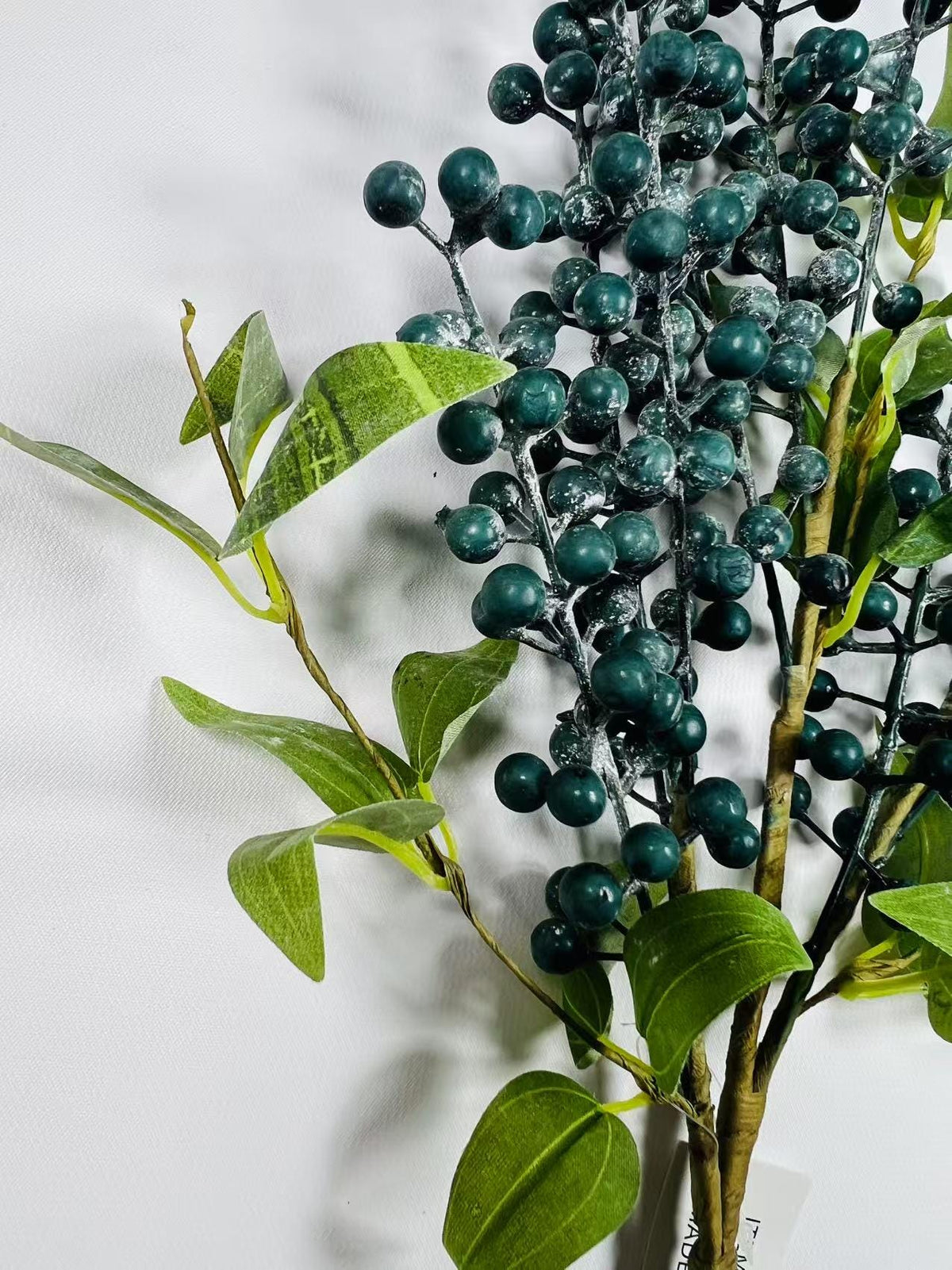 Artificial Blueberry Stem: 24" Faux Berry Floral Pick