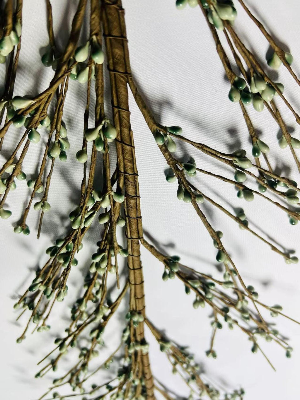 Sage Green Pip Berry Garland: Handmade Floral Decor (4.5 feet)