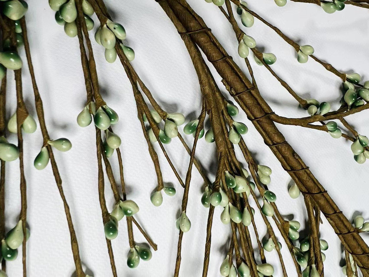 Sage Green Pip Berry Garland: Handmade Floral Decor (4.5 feet)