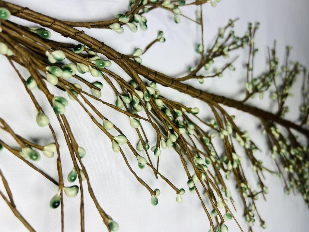 Sage Green Pip Berry Garland: Handmade Floral Decor (4.5 feet)
