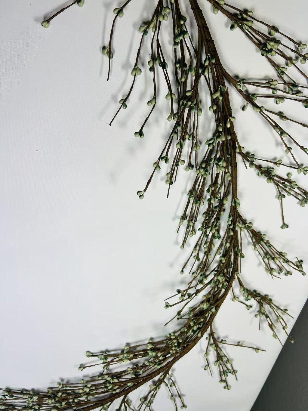 Sage Green Pip Berry Garland: Handmade Floral Decor (4.5 feet)