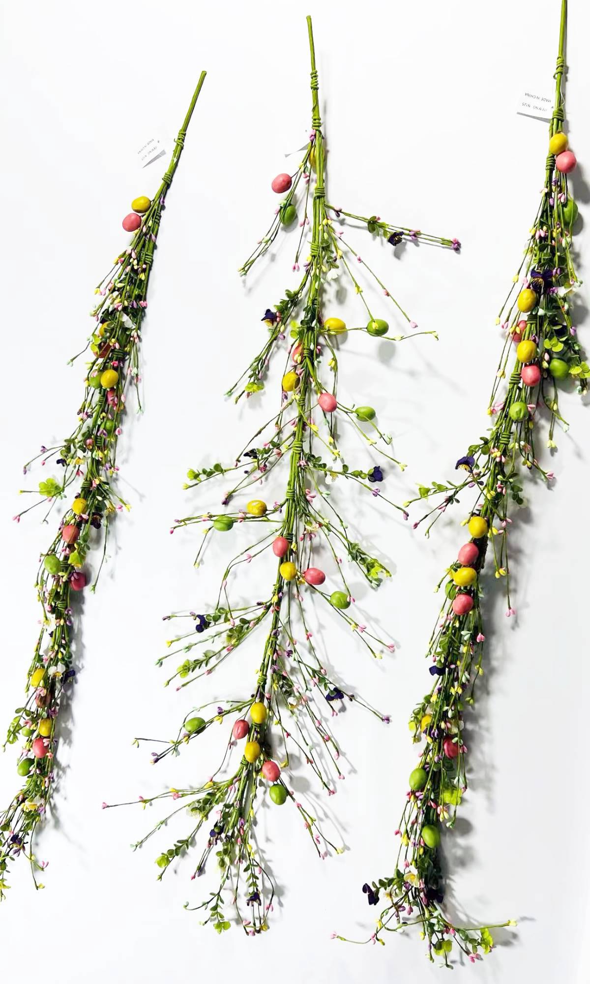 Easter Garland Spring Pip Berry Floral Swag Door Wall Hanging Farmhouse Decor