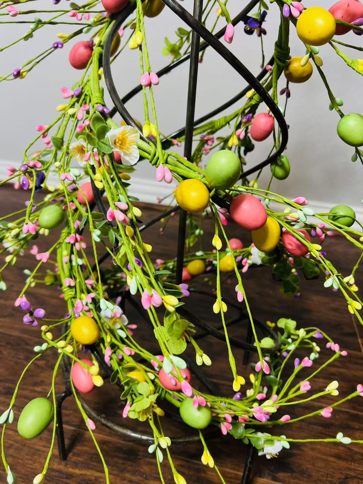 Easter Garland Spring Pip Berry Floral Swag Door Wall Hanging Farmhouse Decor