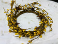 Mini Pip Berry Wreath 4.5” | Mustard  Fall Wreath | Primitive Country Decor | Rustic Accent Ring