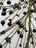 Burgundy Pip Berry Garland Rustic Farmhouse Swag Fall Winter Holiday Decor Wall Door Hanging