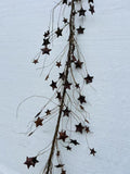 Rustic Metal Star Garland Primitive Farmhouse Wall Door Swag Country Americana Home Decor