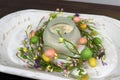 Easter Egg Wreath: 6.5” Spring Floral Table or Wall Decor