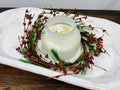 Rustic Red Berry Wreath 6.5” | Mini Christmas Pine Ring | Farmhouse Candle Wreath Decor