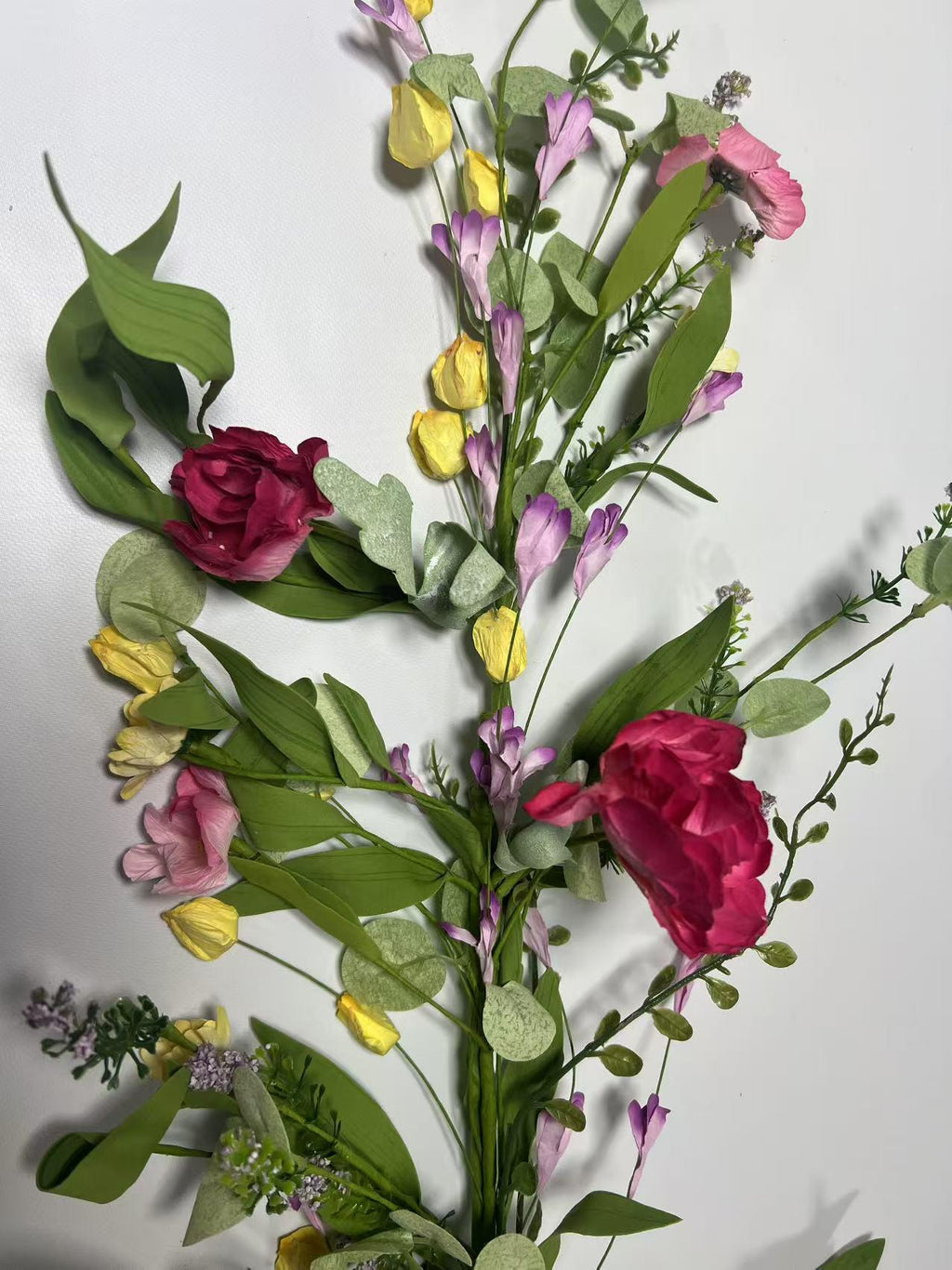 Floral Garland: Rose & Chrysanthemum Spring Decor (5ft)