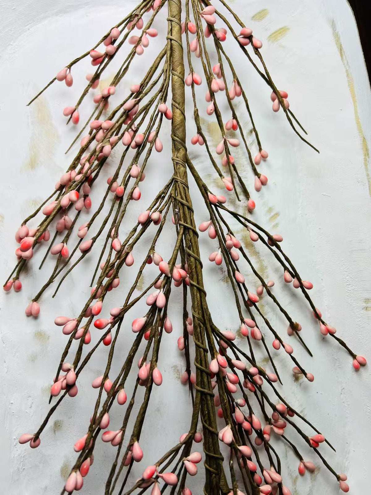 4.5ft Pink Pip Berry Garland | Rustic Country Garland | Spring Farmhouse Mantel Decor