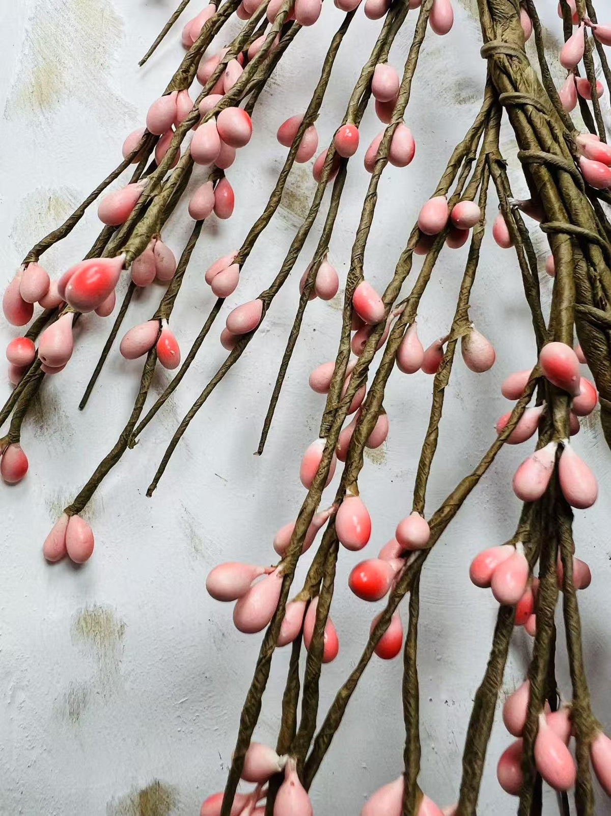 4.5ft Pink Pip Berry Garland | Rustic Country Garland | Spring Farmhouse Mantel Decor