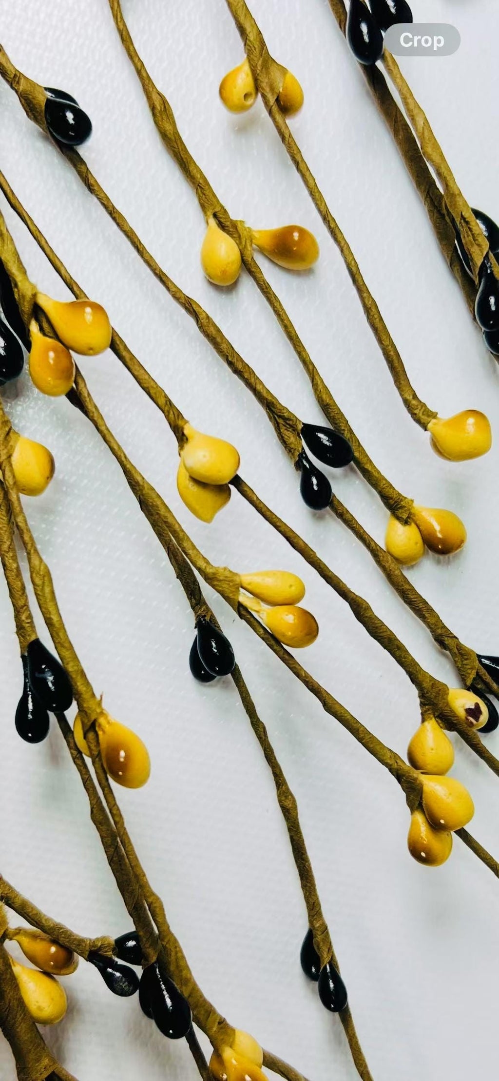 Black Mustard Pip Berry Garland 4.5ft | Rustic Primitive Fall Decor | Farmhouse Mantel Garland