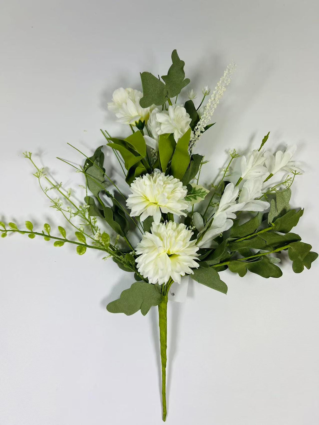White Artificial Flower Bouquet 16” | Faux Daisy Pick | Rustic Farmhouse Wedding Floral Stem
