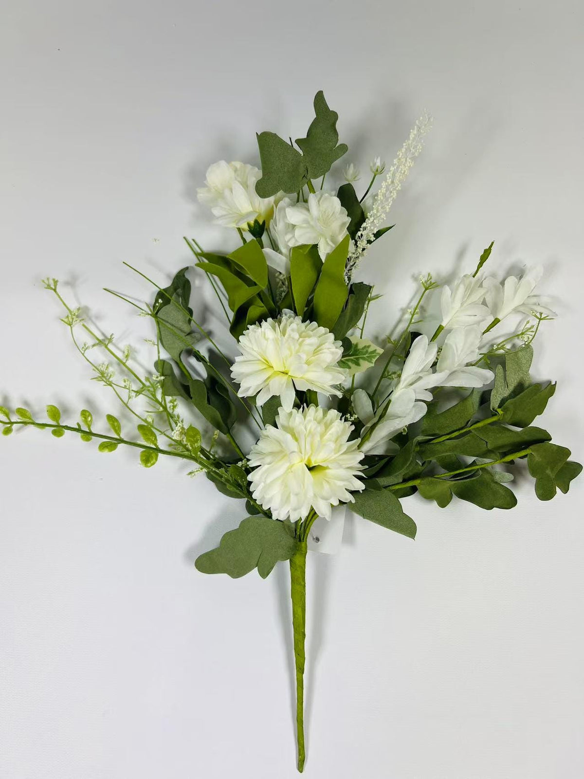 White Artificial Flower Bouquet 16” | Faux Daisy Pick | Rustic Farmhouse Wedding Floral Stem