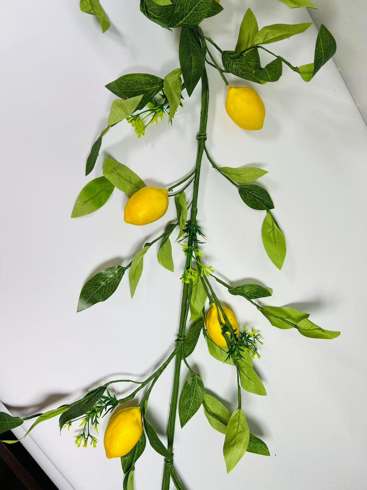 Artificial Lemon Garland 5ft | Summer Greenery Vine | Wedding Table Decor | Kitchen Party Decor