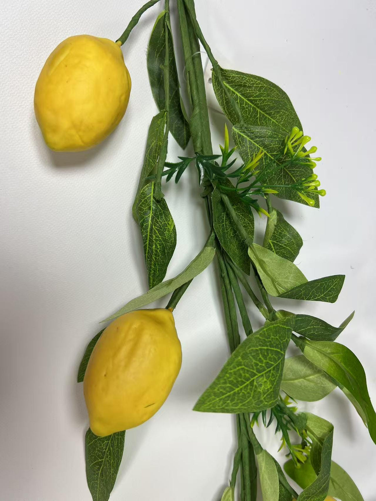 Artificial Lemon Garland 5ft | Summer Greenery Vine | Wedding Table Decor | Kitchen Party Decor