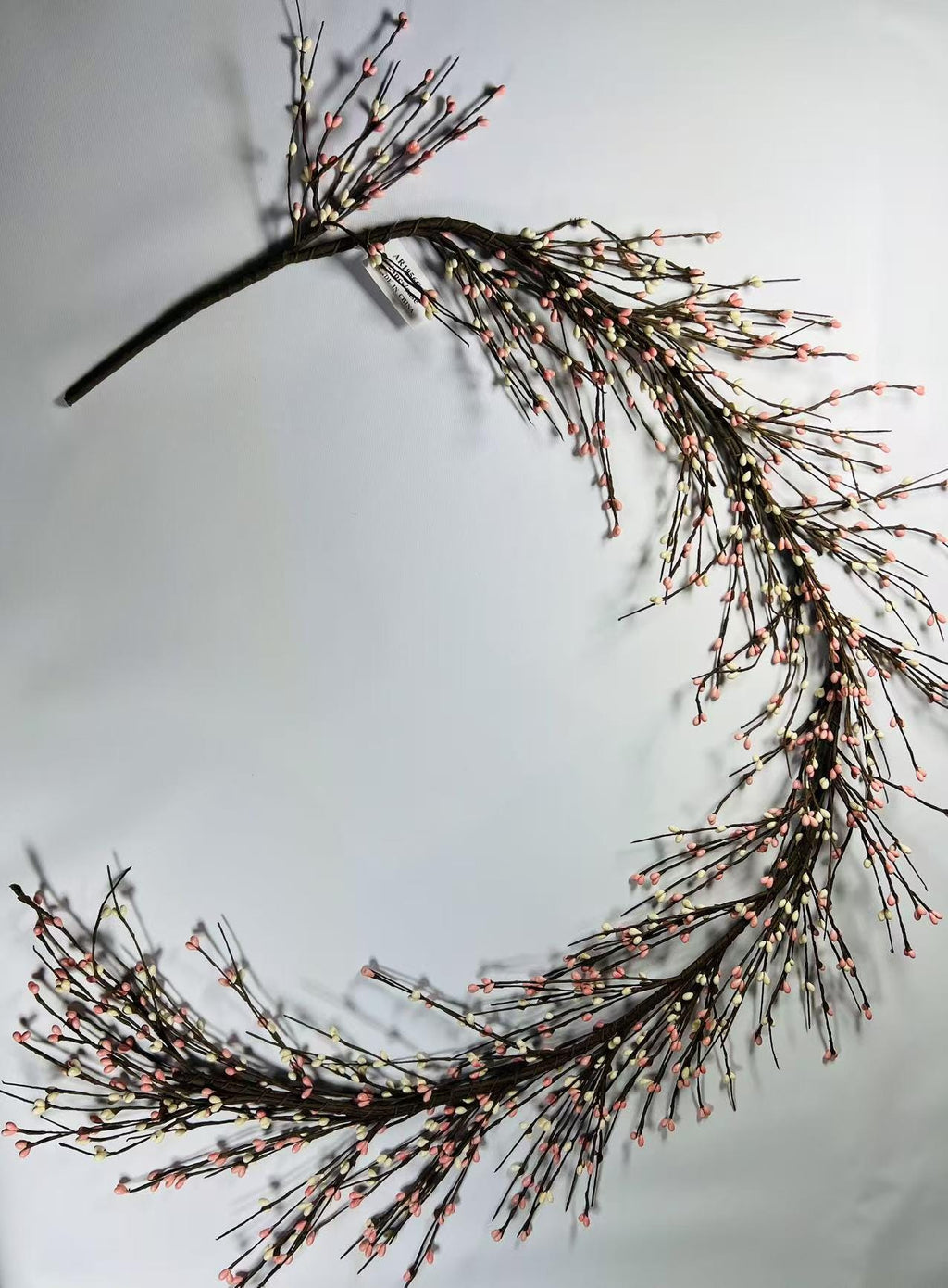 Pink & Cream Pip Berry Garland - 4.5ft Spring Wedding Decor