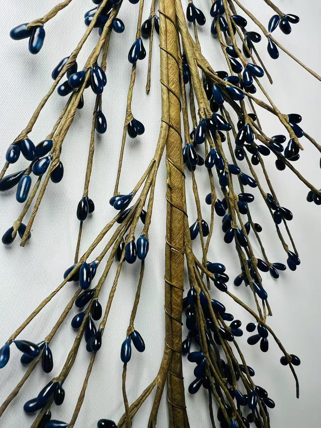 Navy Blue Pip Berry Garland | Rustic Farmhouse Mantel Decor | Primitive Country Garland,4.5 Feet