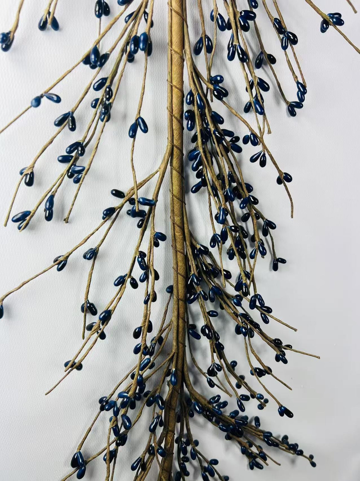 Navy Blue Pip Berry Garland | Rustic Farmhouse Mantel Decor | Primitive Country Garland,4.5 Feet