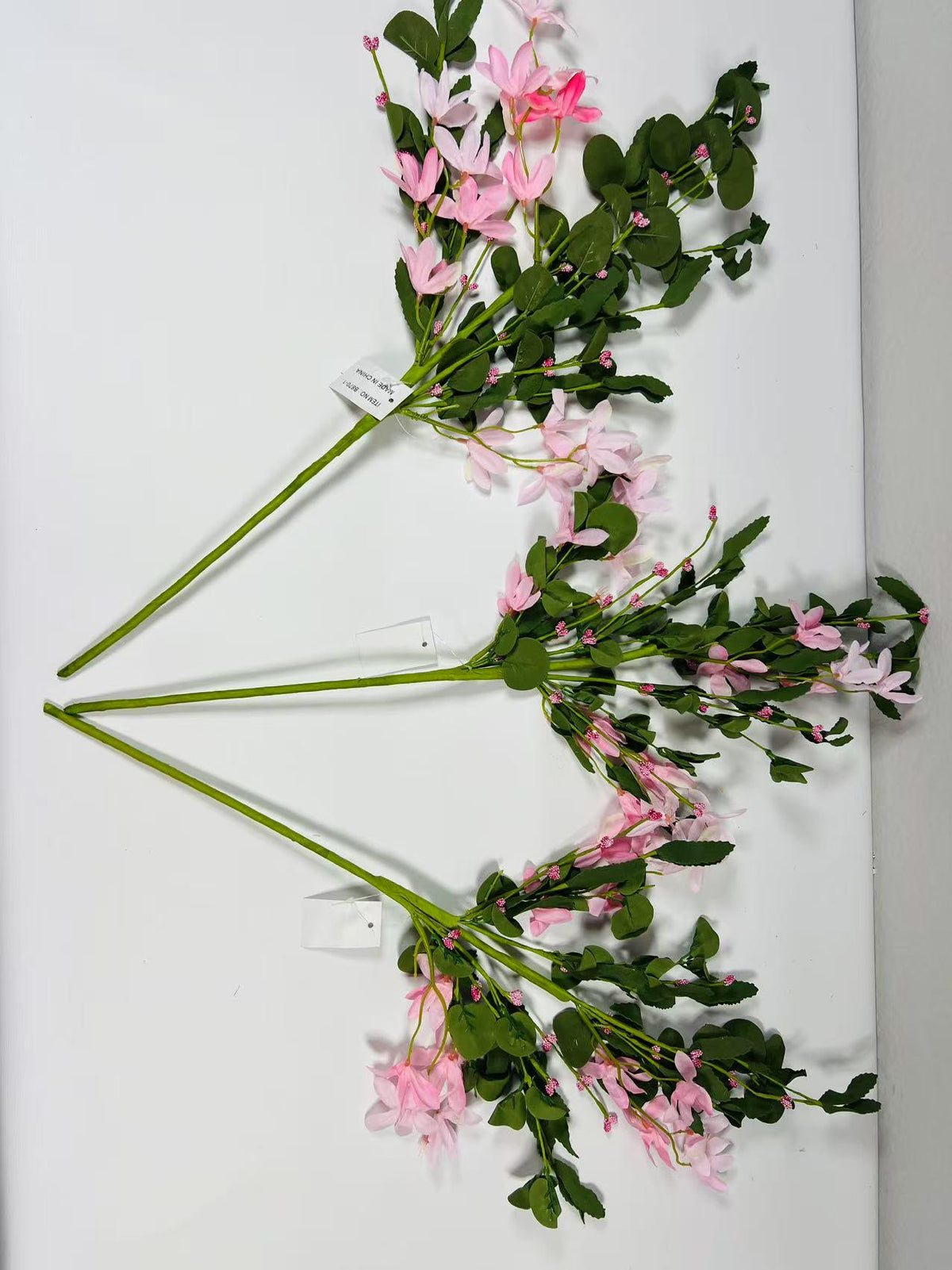 Pink Silk Flower Bouquet 24” | Faux Floral Stem | Spring Wedding Decor | Artificial Greenery