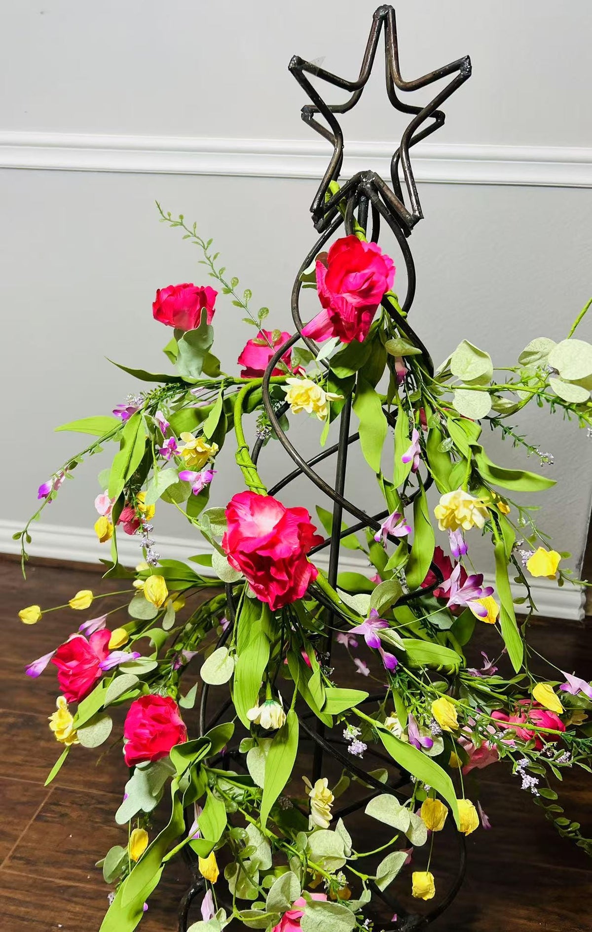 Floral Garland: Rose & Chrysanthemum Spring Decor (5ft)