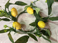 Lemon Wreath 6.5” | Summer Kitchen Decor | Artificial Citrus Ring | Farmhouse Tiered Tray Accent