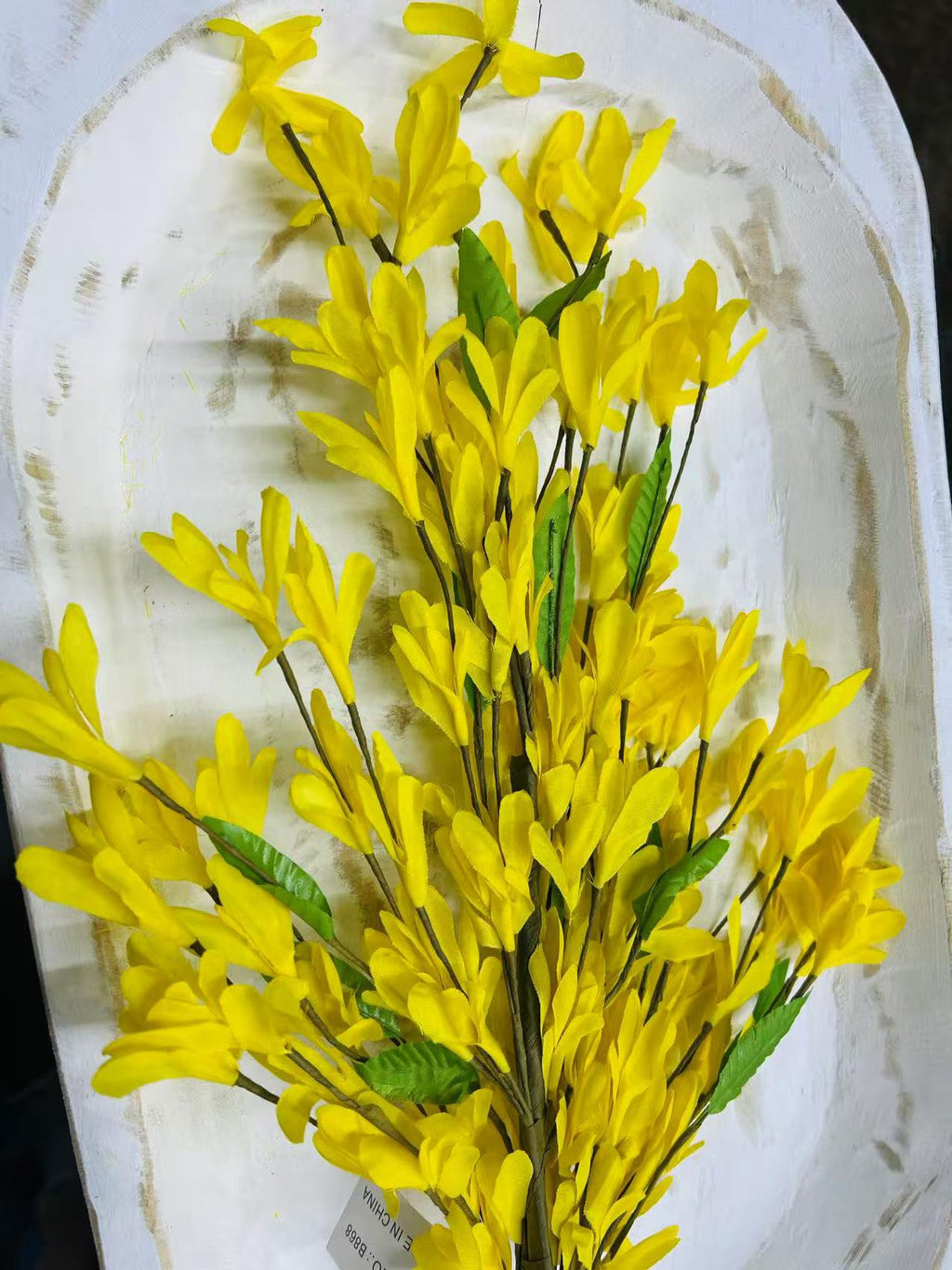 Silk  Forsythia Stem 22” Yellow Artificial Spring Branch Easter Floral Arrangement Decor