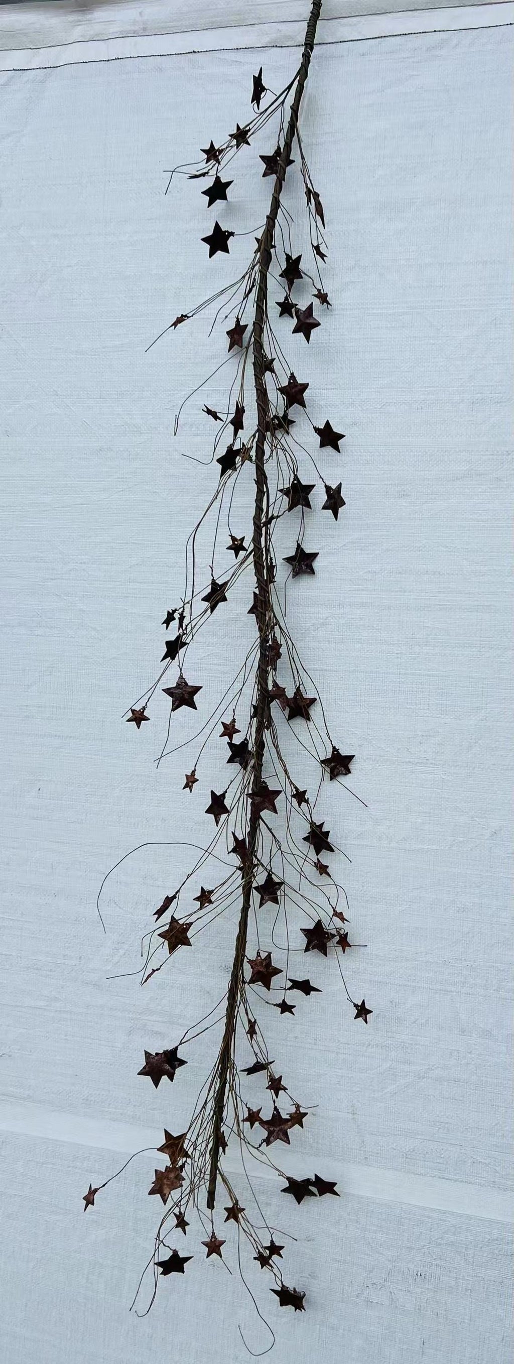 Rustic Metal Star Garland Primitive Farmhouse Wall Door Swag Country Americana Home Decor