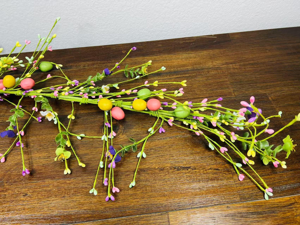 Easter Garland Spring Pip Berry Floral Swag Door Wall Hanging Farmhouse Decor