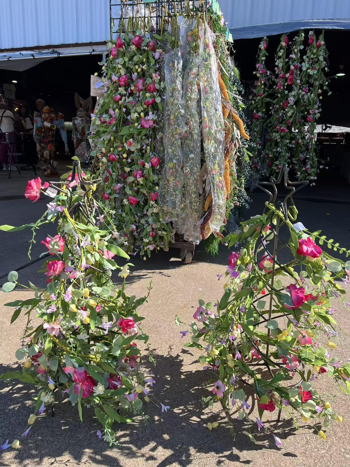 Floral Garland: Rose & Chrysanthemum Spring Decor (5ft)