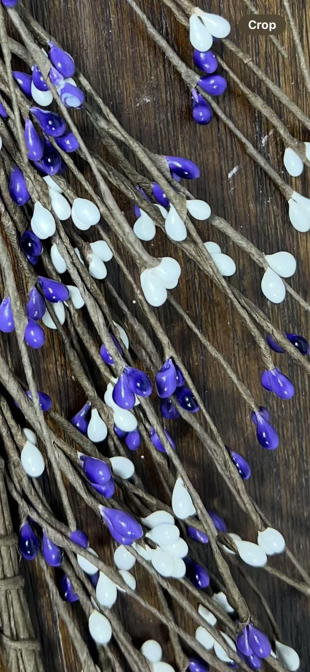 4.5ft Purple White Pip Berry Garland | Country Rustic Garland | Farmhouse Mantel Spring Decor