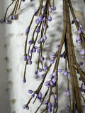 Lilac Pip Berry Garland 4.5ft | Rustic Country Decor | Spring Farmhouse Mantel Garland