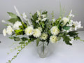 White Artificial Flower Bouquet 16” | Faux Daisy Pick | Rustic Farmhouse Wedding Floral Stem
