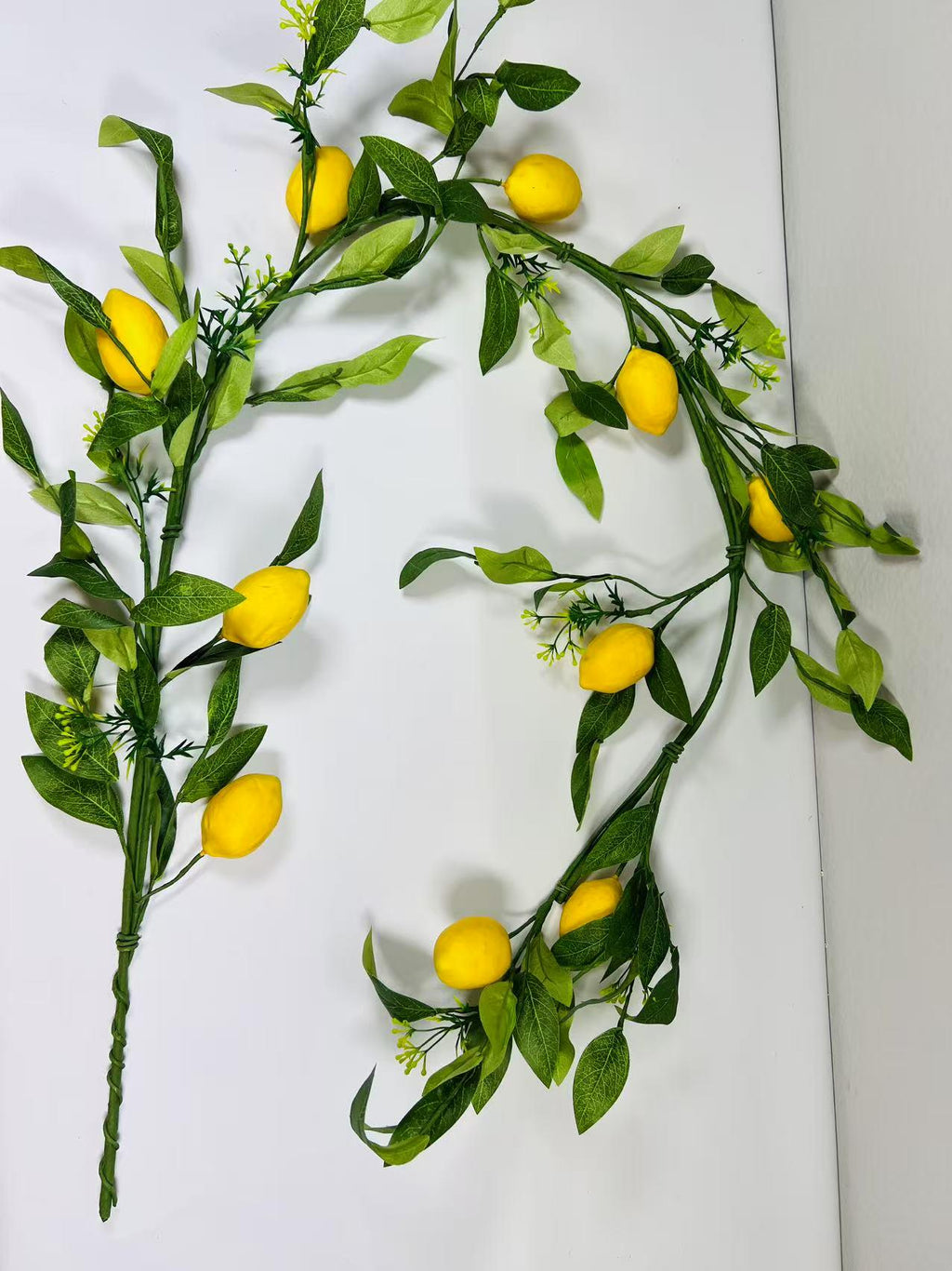 Artificial Lemon Garland 5ft | Summer Greenery Vine | Wedding Table Decor | Kitchen Party Decor