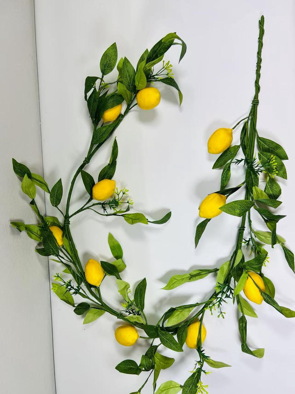 Artificial Lemon Garland 5ft | Summer Greenery Vine | Wedding Table Decor | Kitchen Party Decor