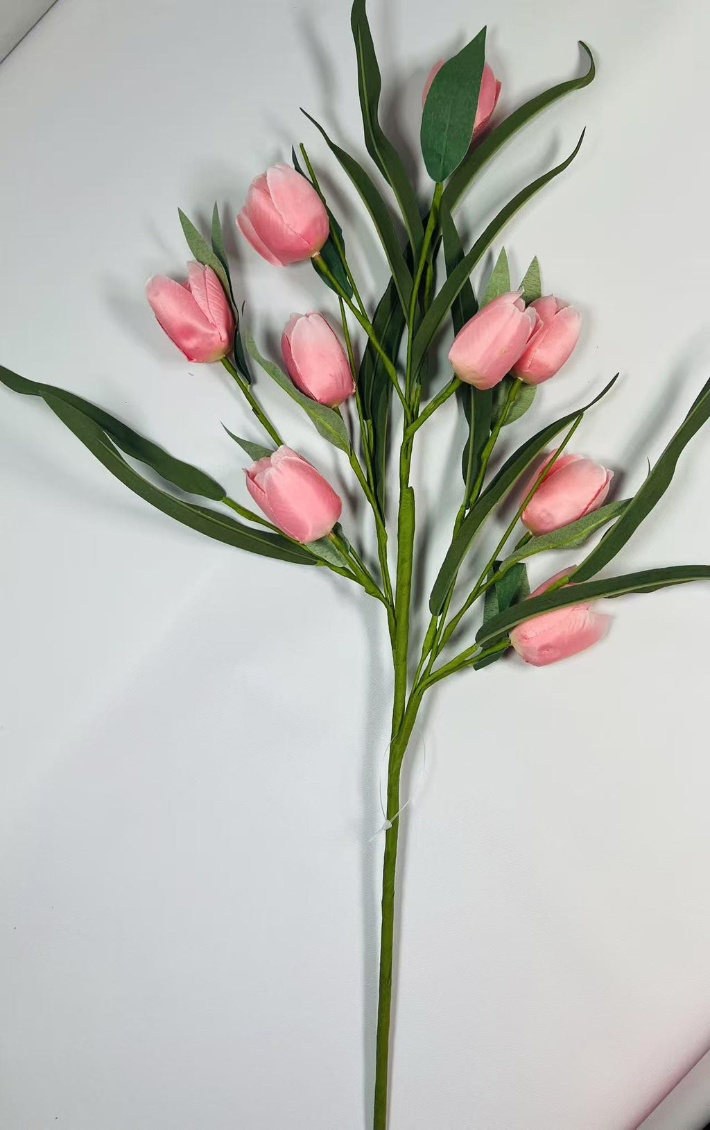 Pink Silk Tulip Bouquet: 24 Inch Spring Wedding Arrangement