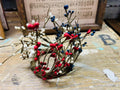 Pip Berry Candle Ring: 2.5" Patriotic Farmhouse Decor