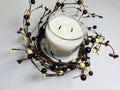 Patriotic Pip Berry Candle Ring: Americana Farmhouse Wreath, 4.5 Inch