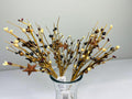 Rustic Pip Berry Pick with Stars – 18” Burgundy Mustard Cream Stem for Farmhouse Decor