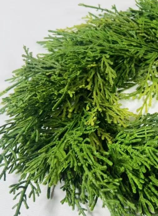 Real Touch Cedar Candle Ring Wreath 6.5 Inch Mini Greenery Christmas Table Decor