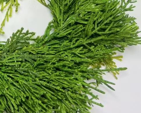 Real Touch Cedar Candle Ring Wreath 6.5 Inch Mini Greenery Christmas Table Decor