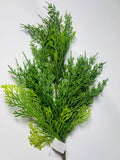 24” Real Touch Cedar Stem Artificial Greenery Branch for Christmas Holiday Winter Decor