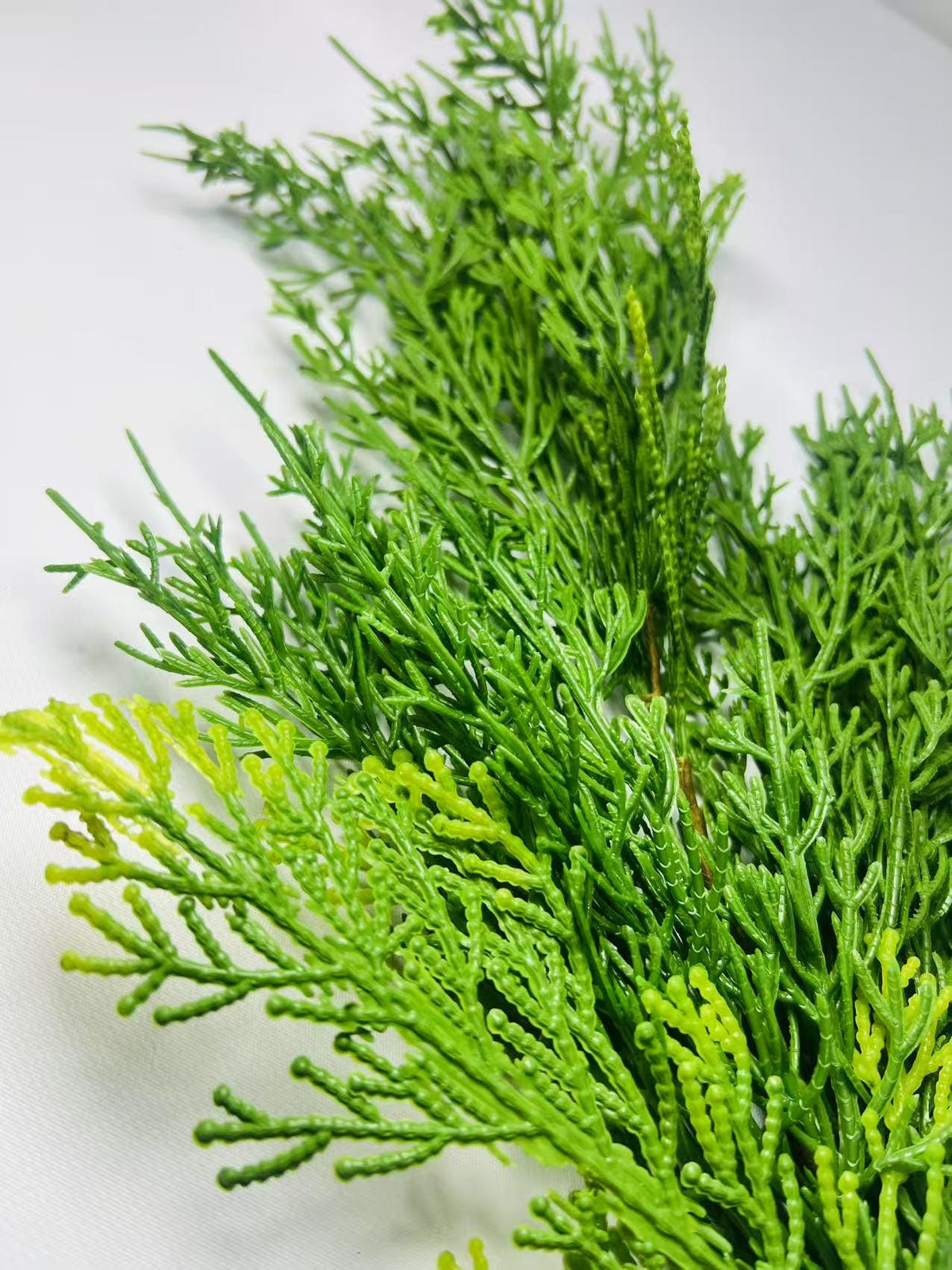 24” Real Touch Cedar Stem Artificial Greenery Branch for Christmas Holiday Winter Decor