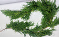Real Touch Cedar Garland 6ft | Lifelike Evergreen Christmas Greenery for Mantle, Stair, Door