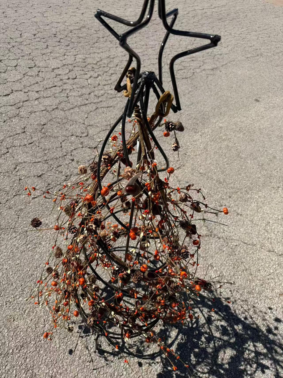 60 Inch Fall Pip Berry Garland with Pumpkins Acorns Pinecones for Fireplace Mantel Decor