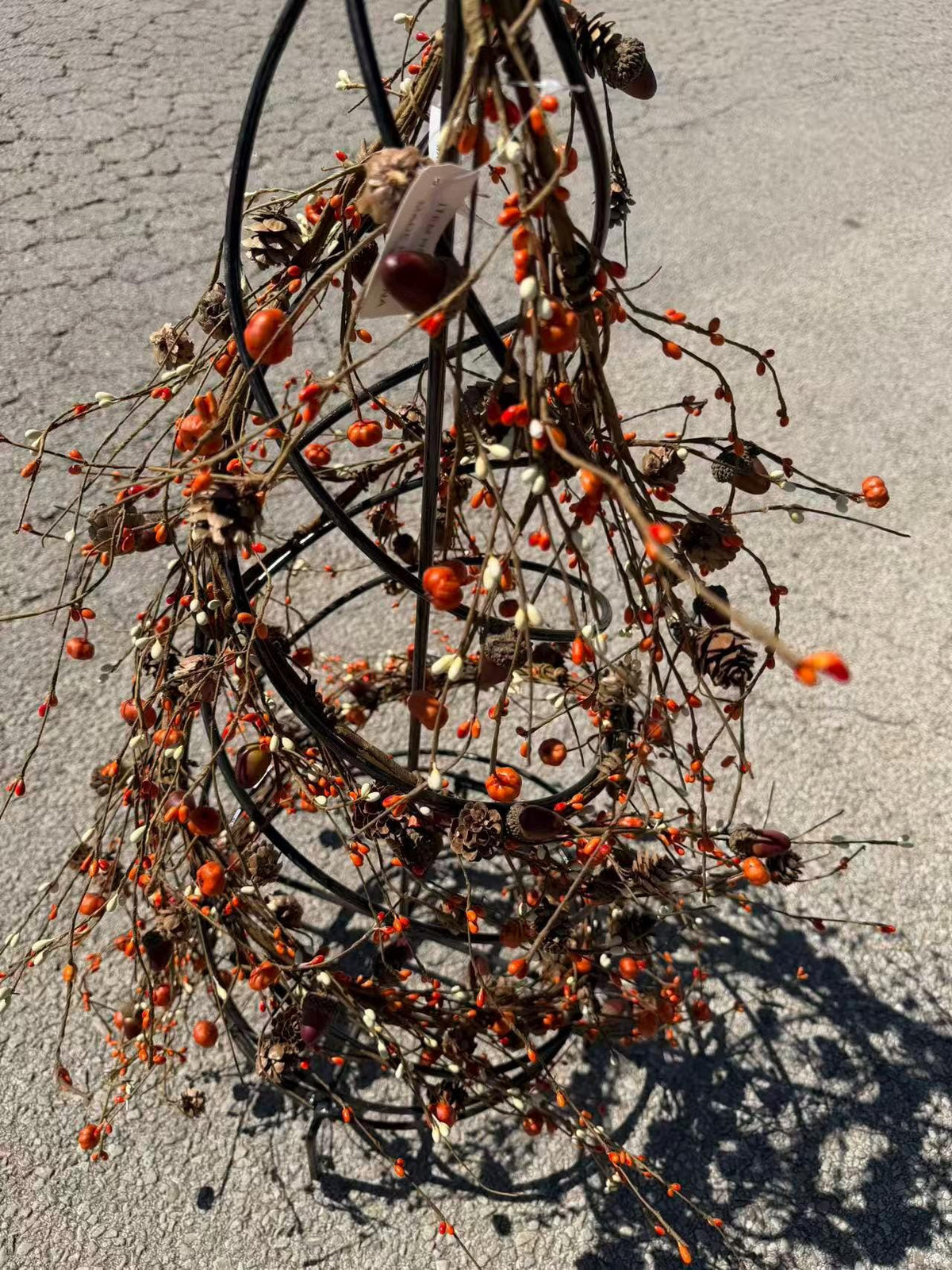60 Inch Fall Pip Berry Garland with Pumpkins Acorns Pinecones for Fireplace Mantel Decor