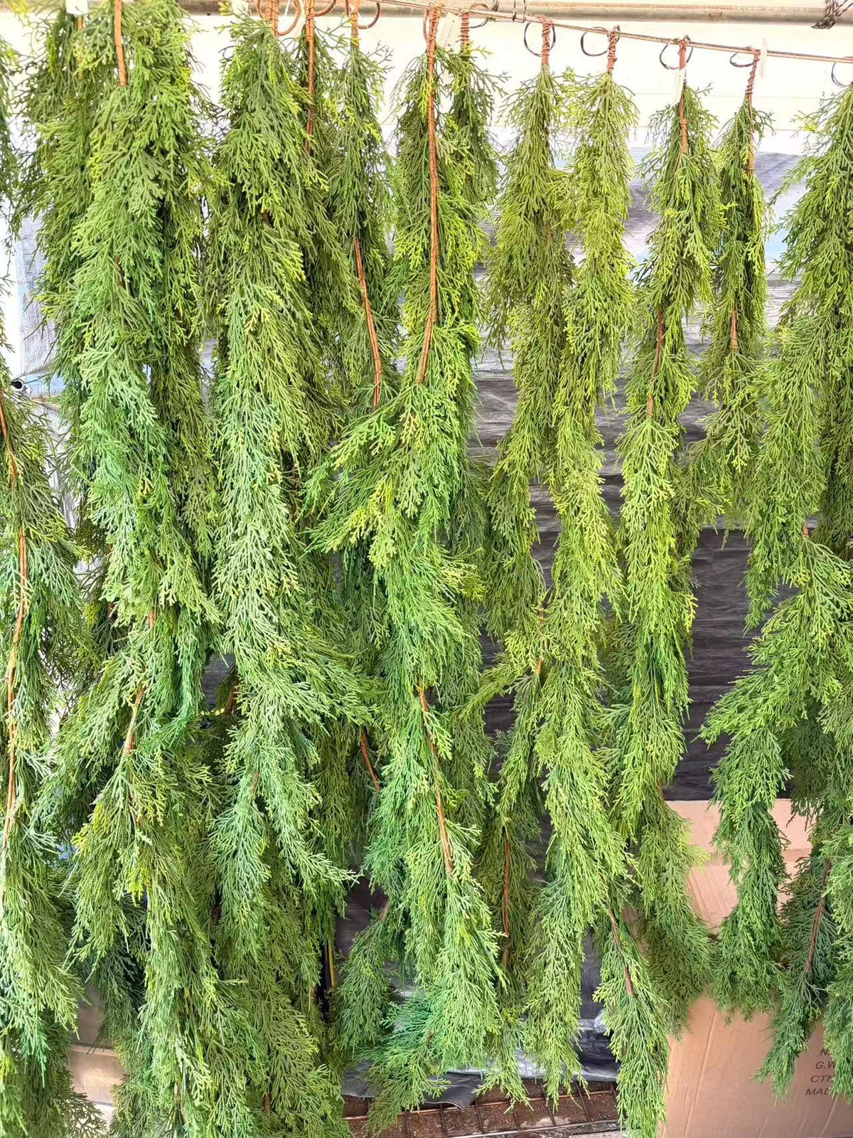 Real Touch Cedar Garland 6ft | Lifelike Evergreen Christmas Greenery for Mantle, Stair, Door